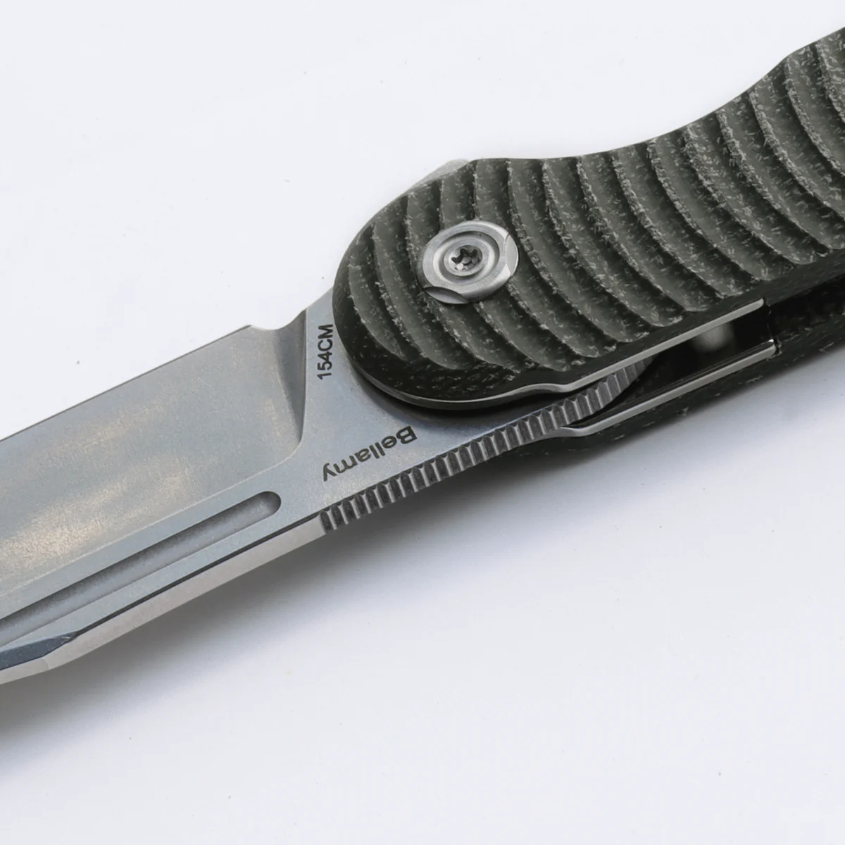 Bellamy - Liner Lock Knife (3.44" 154CM Blade & Micarta Handle) - BL31M4 - Image 8