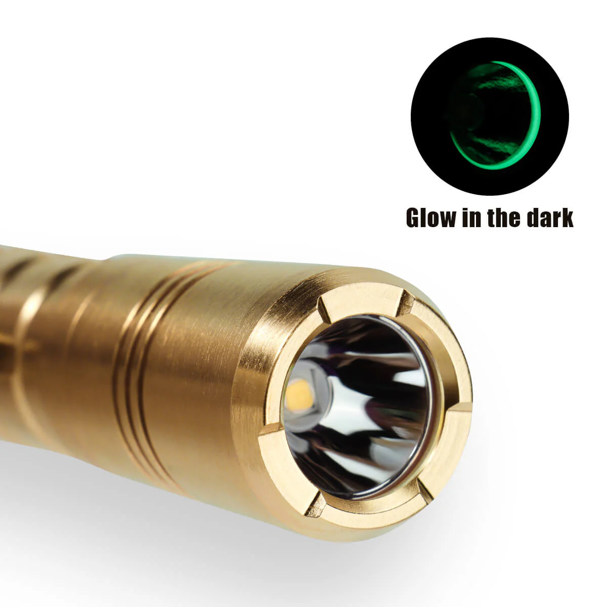 Vosteed X ReyLight Flashlight Pineapple - Brass - Image 3