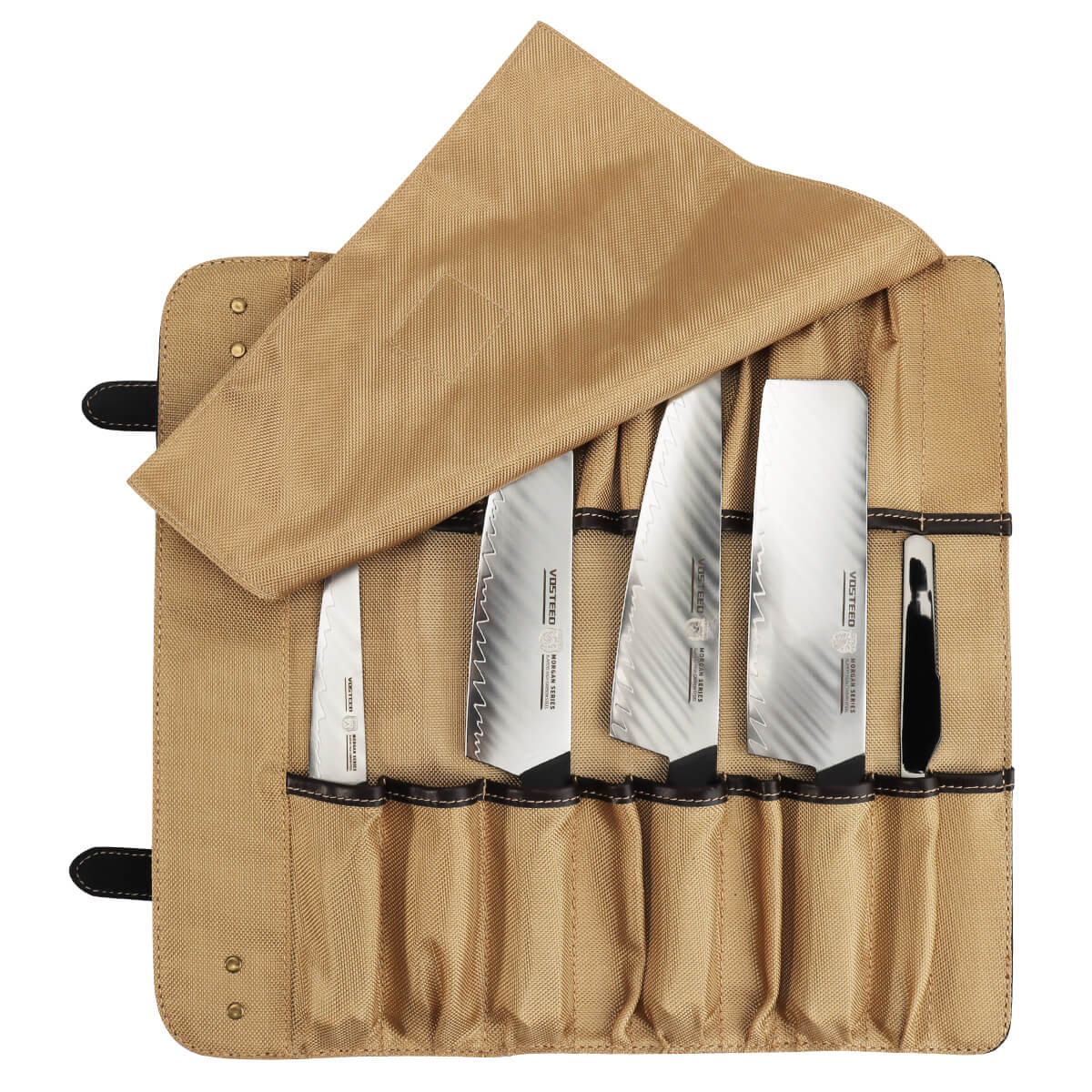 Leather Knife Roll Bag - Image 6
