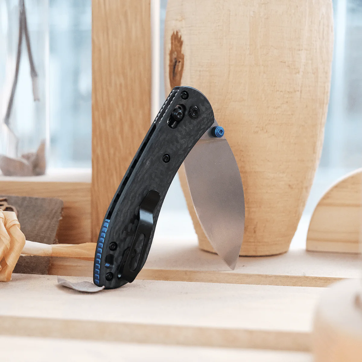 Mini Nightshade - Shilin Cutter - Crossbar Lock Knife (2.6" S35VN Blade & Carbon Fiber Handle) - A0203 - Image 5