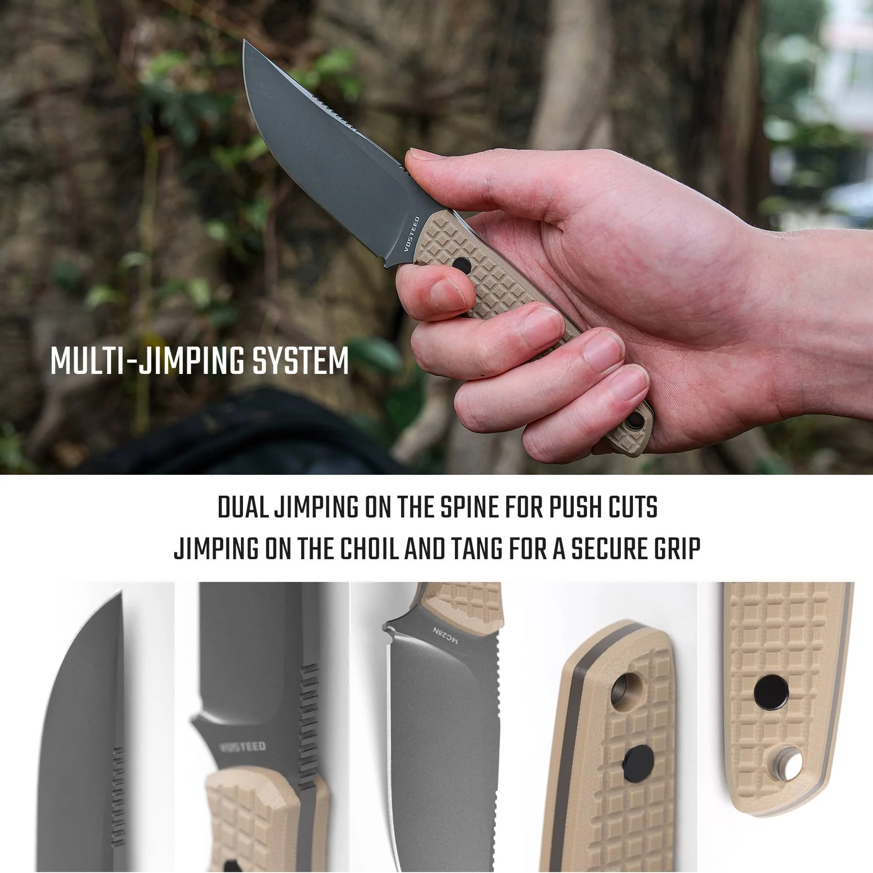 Mink - Fixed Blade Knife (3.33" 14C28N Blade & G10 Handle) - D0107 - Image 7