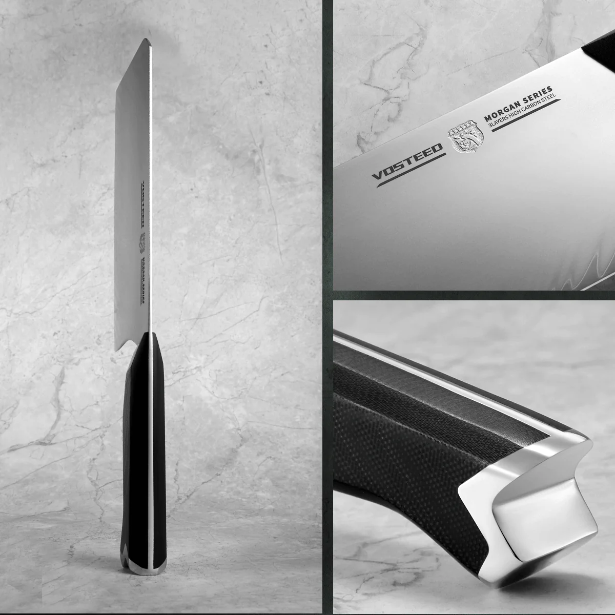 Morgan Meat Cleaver Knife 7" - Image 4