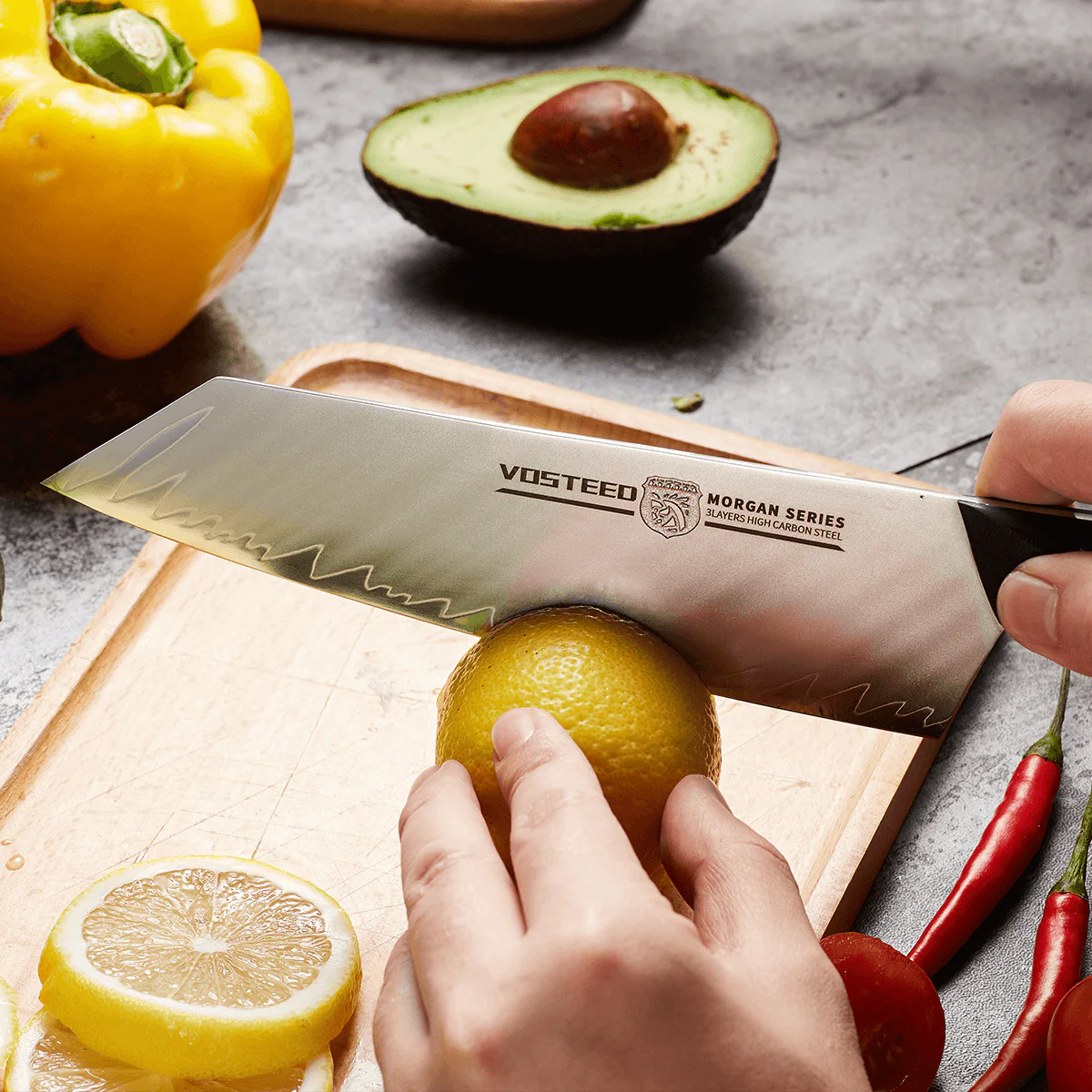 Morgan Santoku Knife 7" - Image 4