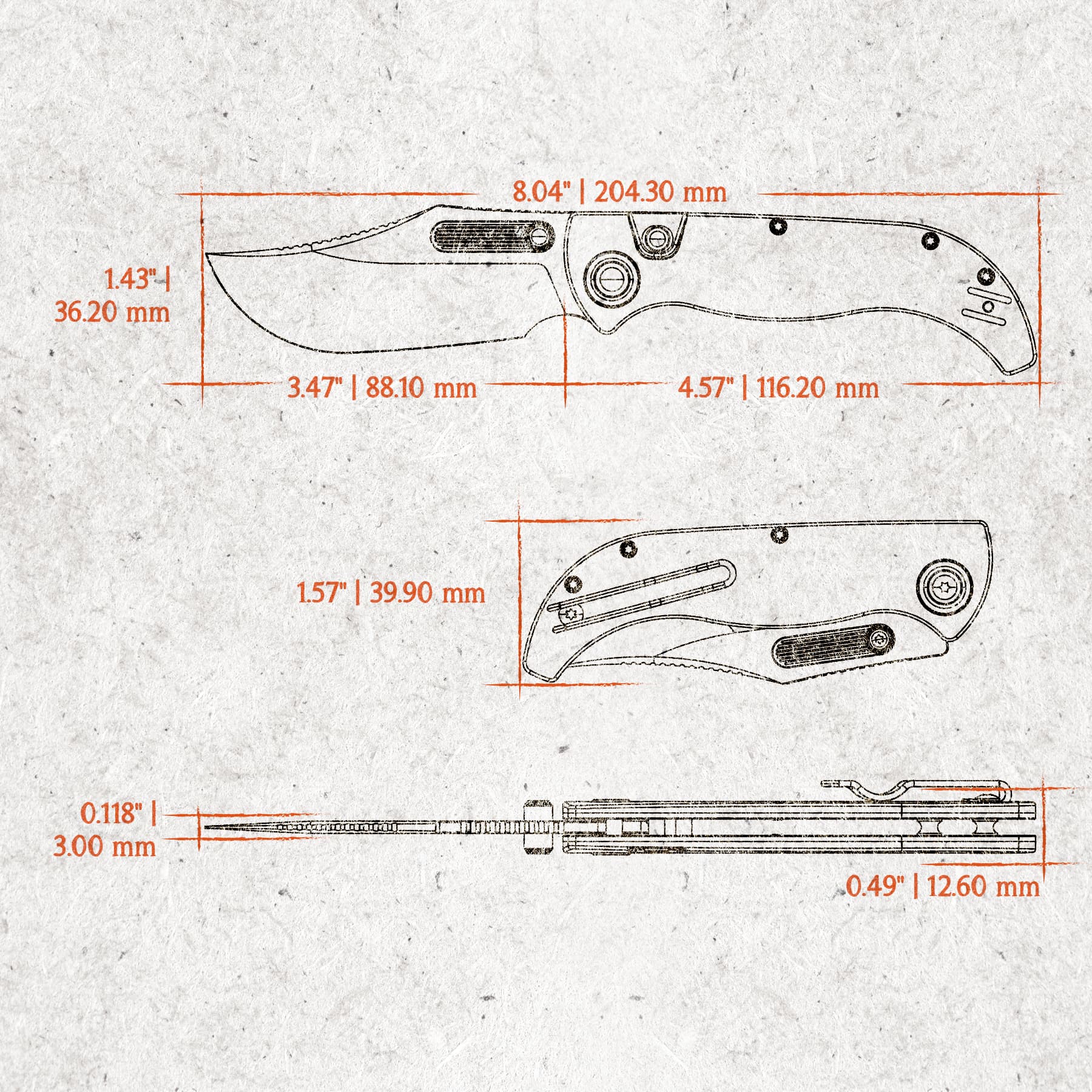 Naga- Top Liner Lock(3.47" S35VN Blade & Bamboo Micarta Handle) - A3906 - Image 13