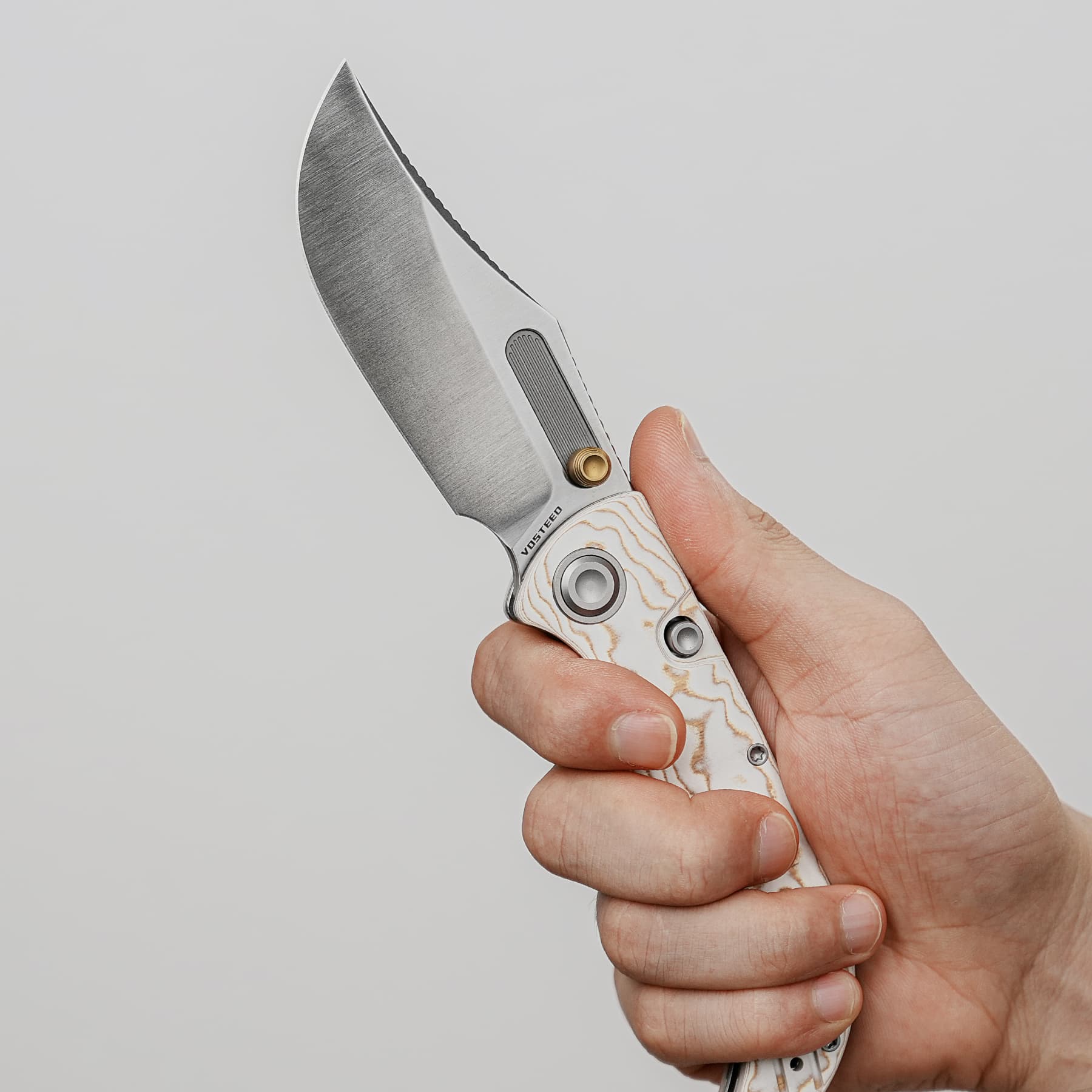 Naga- Top Liner Lock(3.47" S35VN Blade & Bamboo Micarta Handle) - A3906 - Image 17