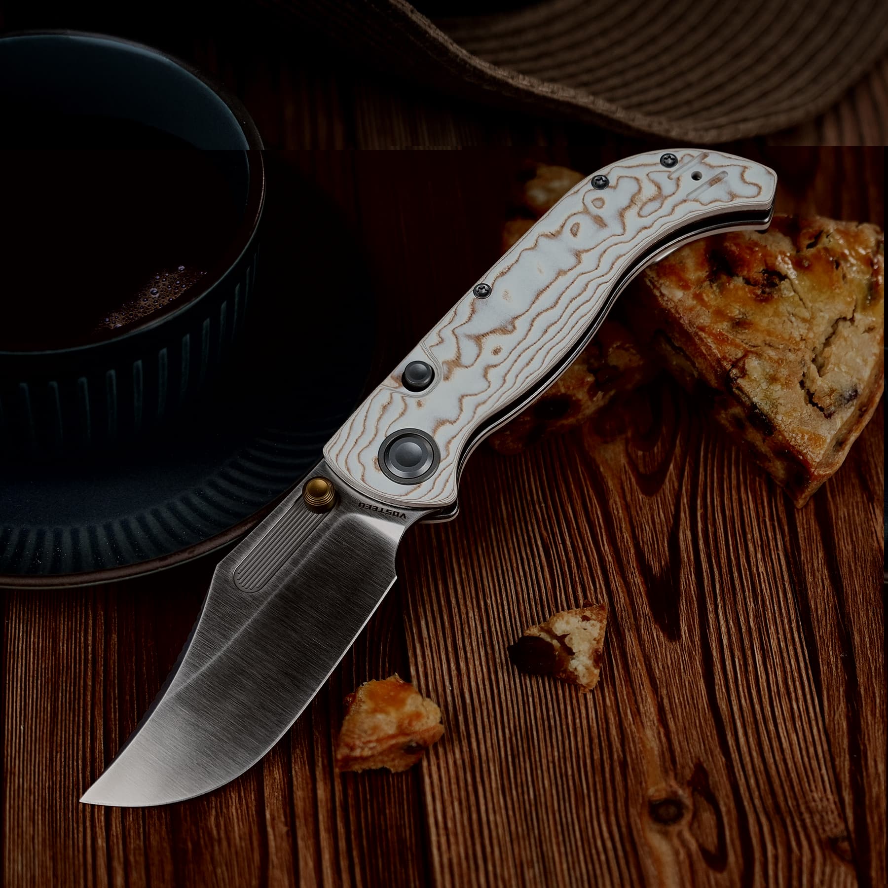 Naga- Top Liner Lock(3.47" S35VN Blade & Bamboo Micarta Handle) - A3906 - Image 18