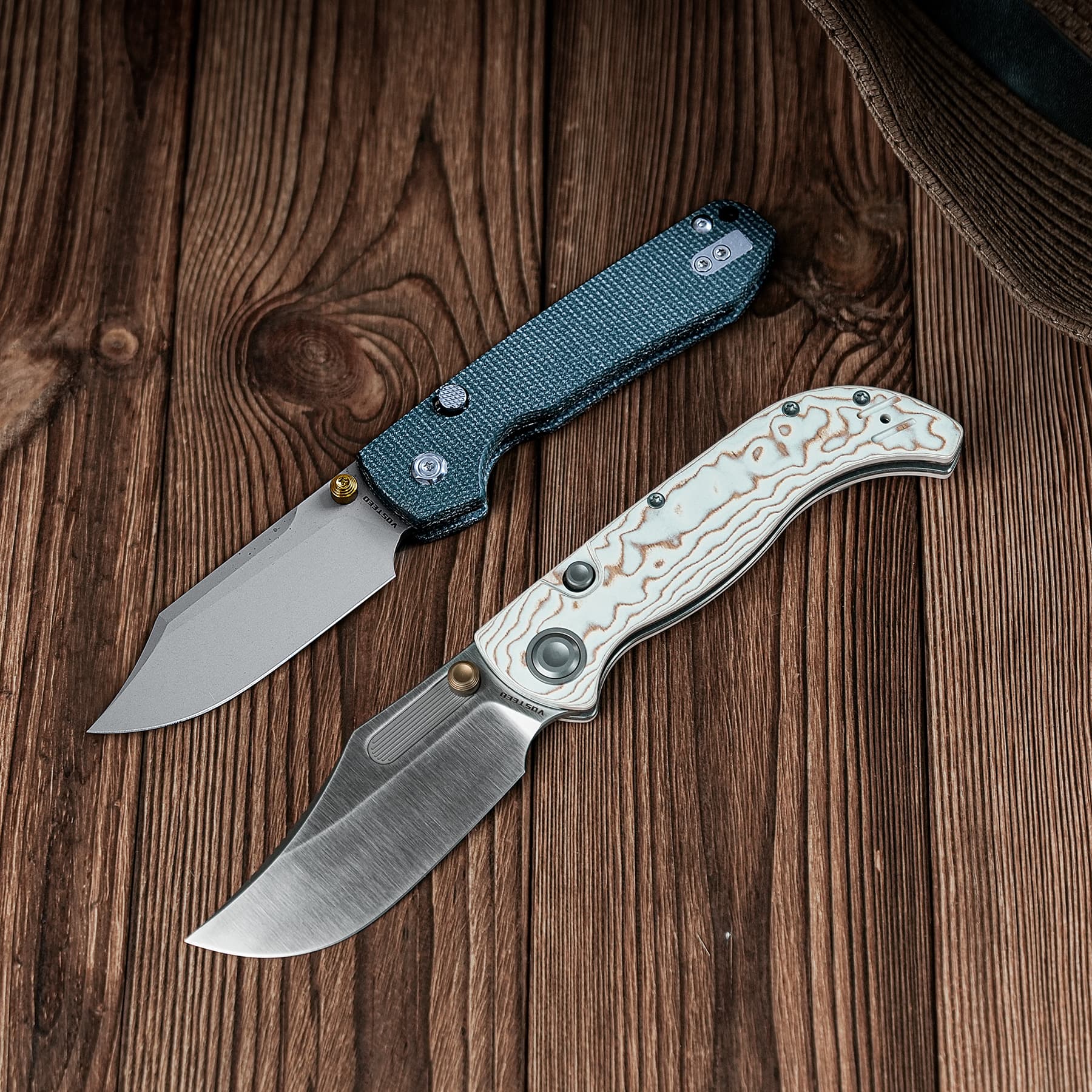 Naga- Top Liner Lock(3.47" S35VN Blade & Bamboo Micarta Handle) - A3906 - Image 20