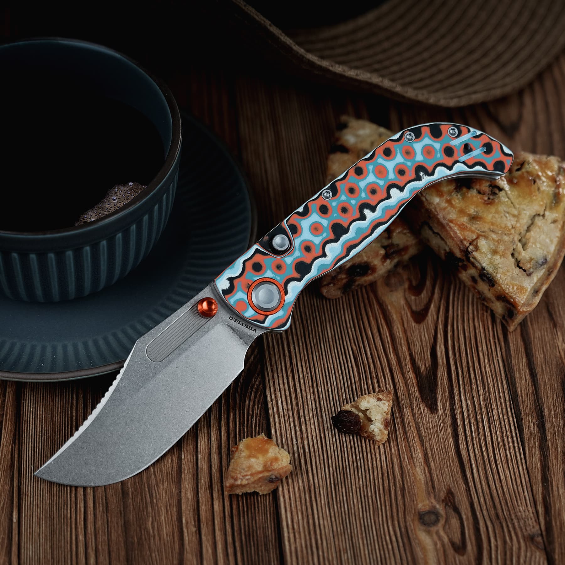 Naga- Top Liner Lock(3.47" S35VN Blade & Bamboo Micarta Handle) - A3907 - Image 17
