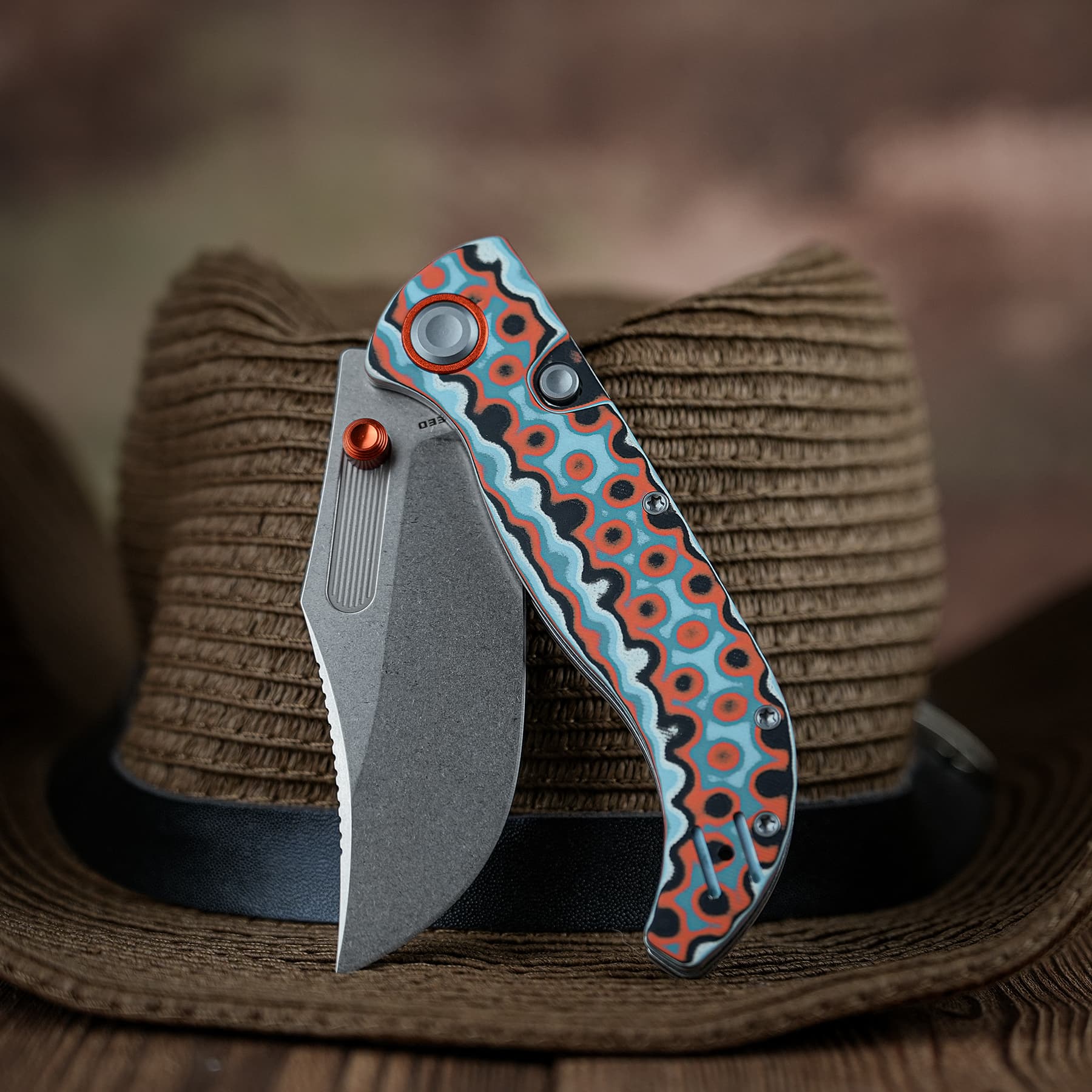 Naga- Top Liner Lock(3.47" S35VN Blade & Bamboo Micarta Handle) - A3907 - Image 18