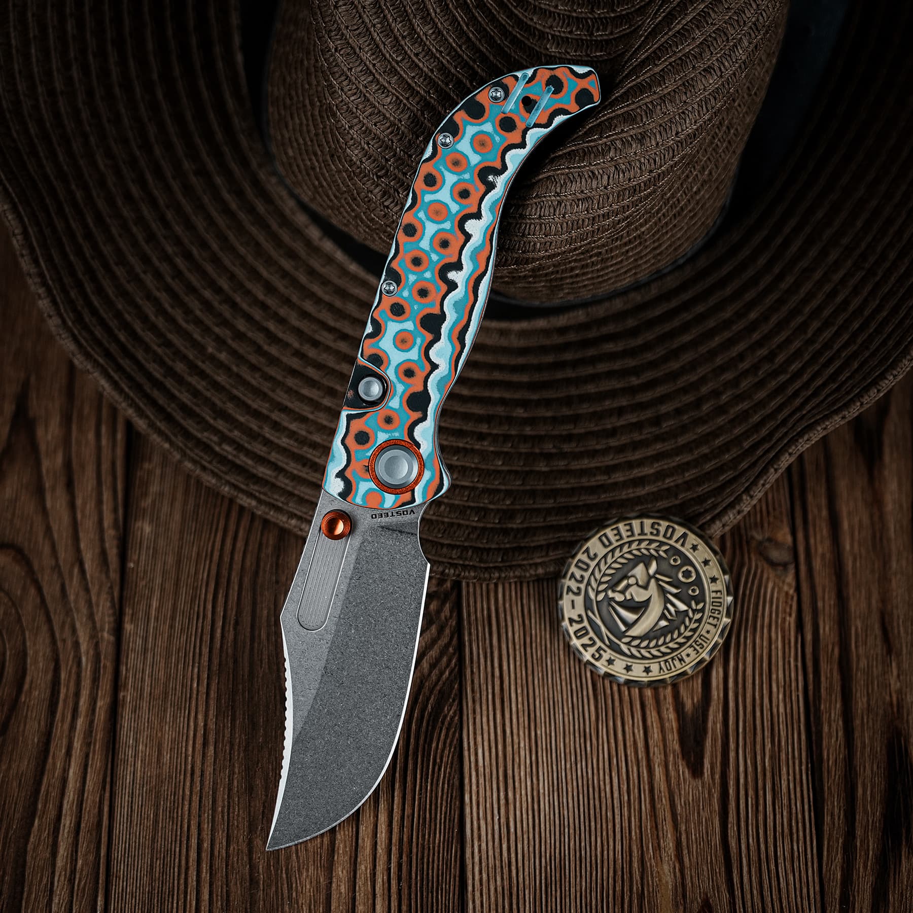 Naga- Top Liner Lock(3.47" S35VN Blade & Bamboo Micarta Handle) - A3907 - Image 20