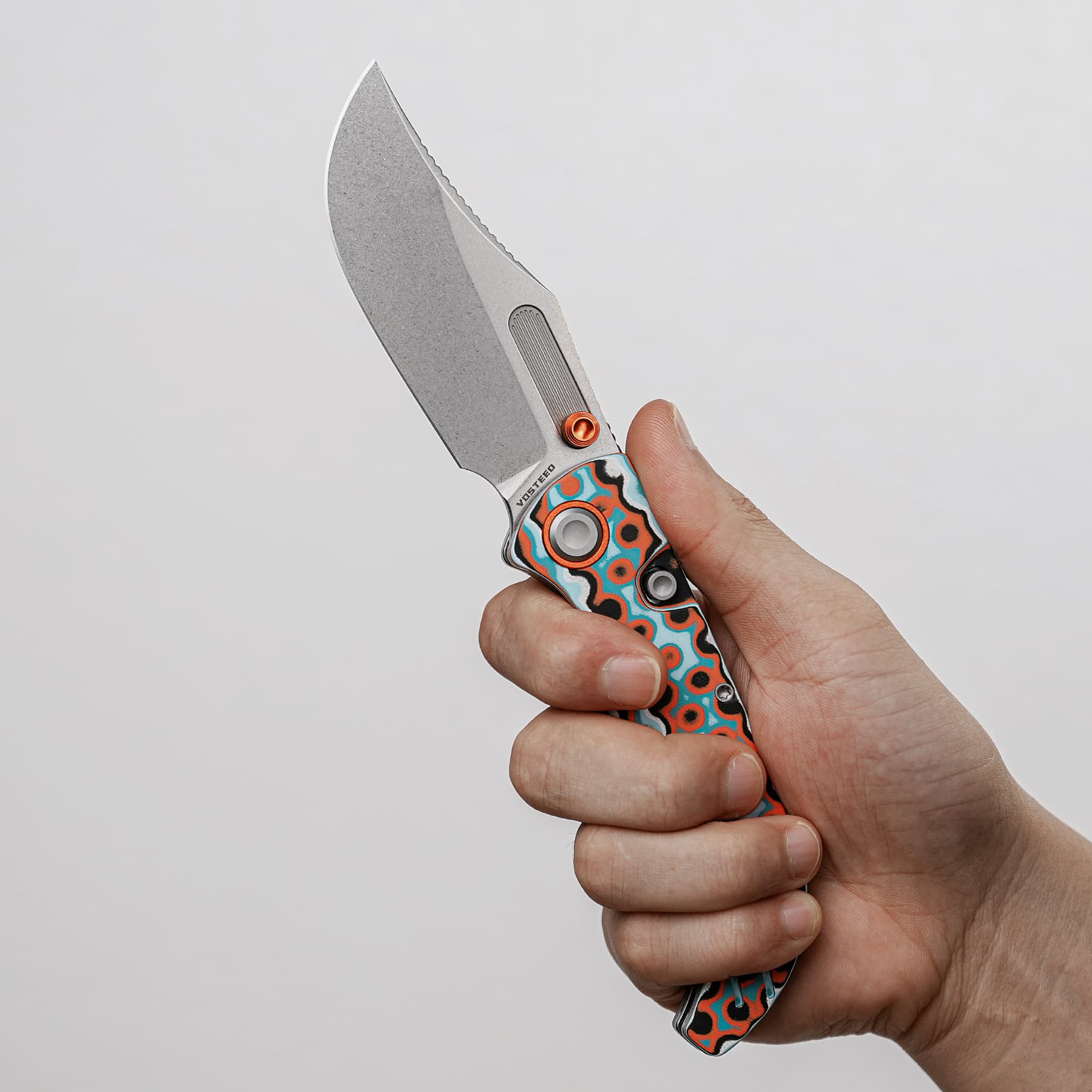 Naga- Top Liner Lock(3.47" S35VN Blade & Bamboo Micarta Handle) - A3907 - Image 7
