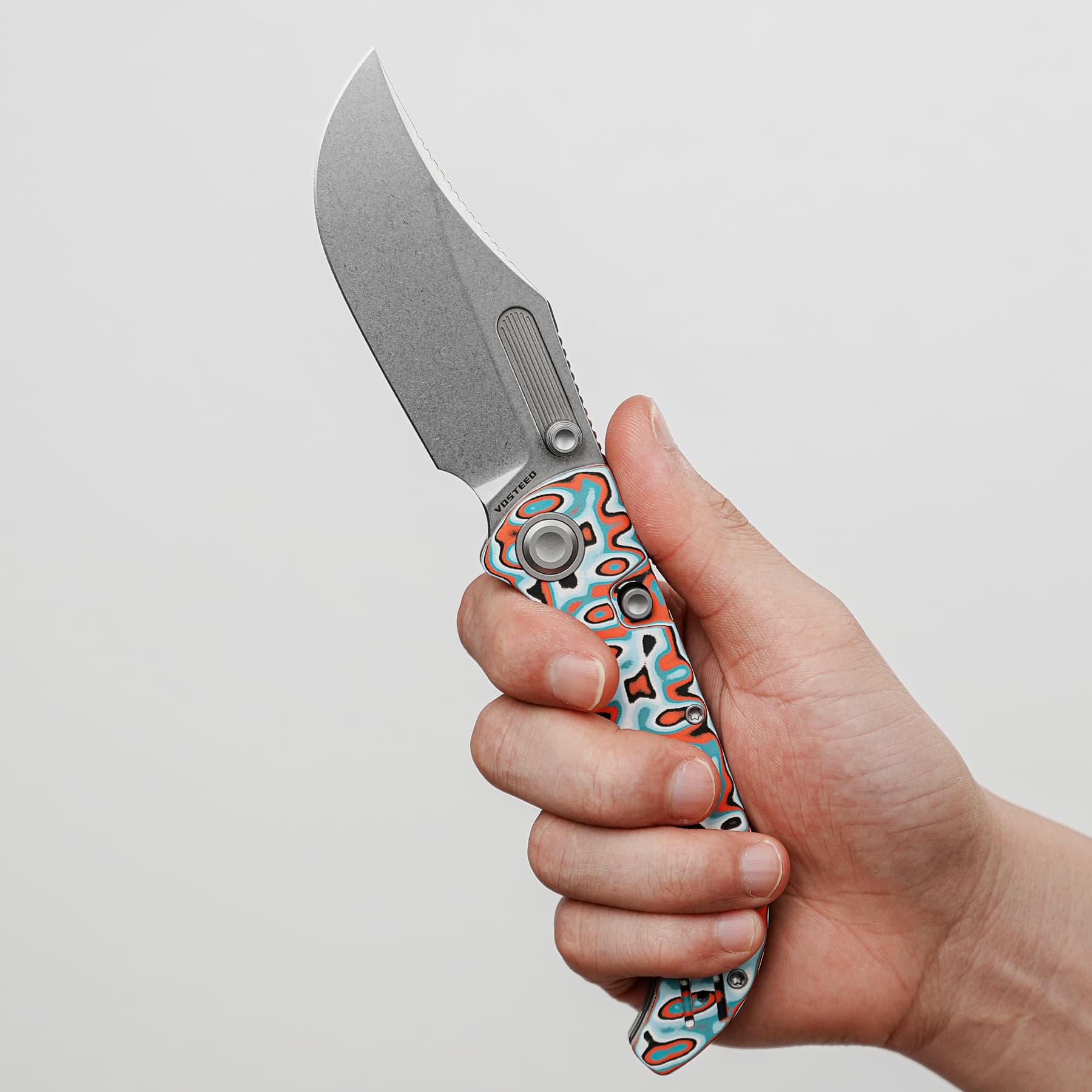 Naga- Top Liner Lock(3.47" S35VN Blade & Bamboo Micarta Handle) - A3908 - Image 10