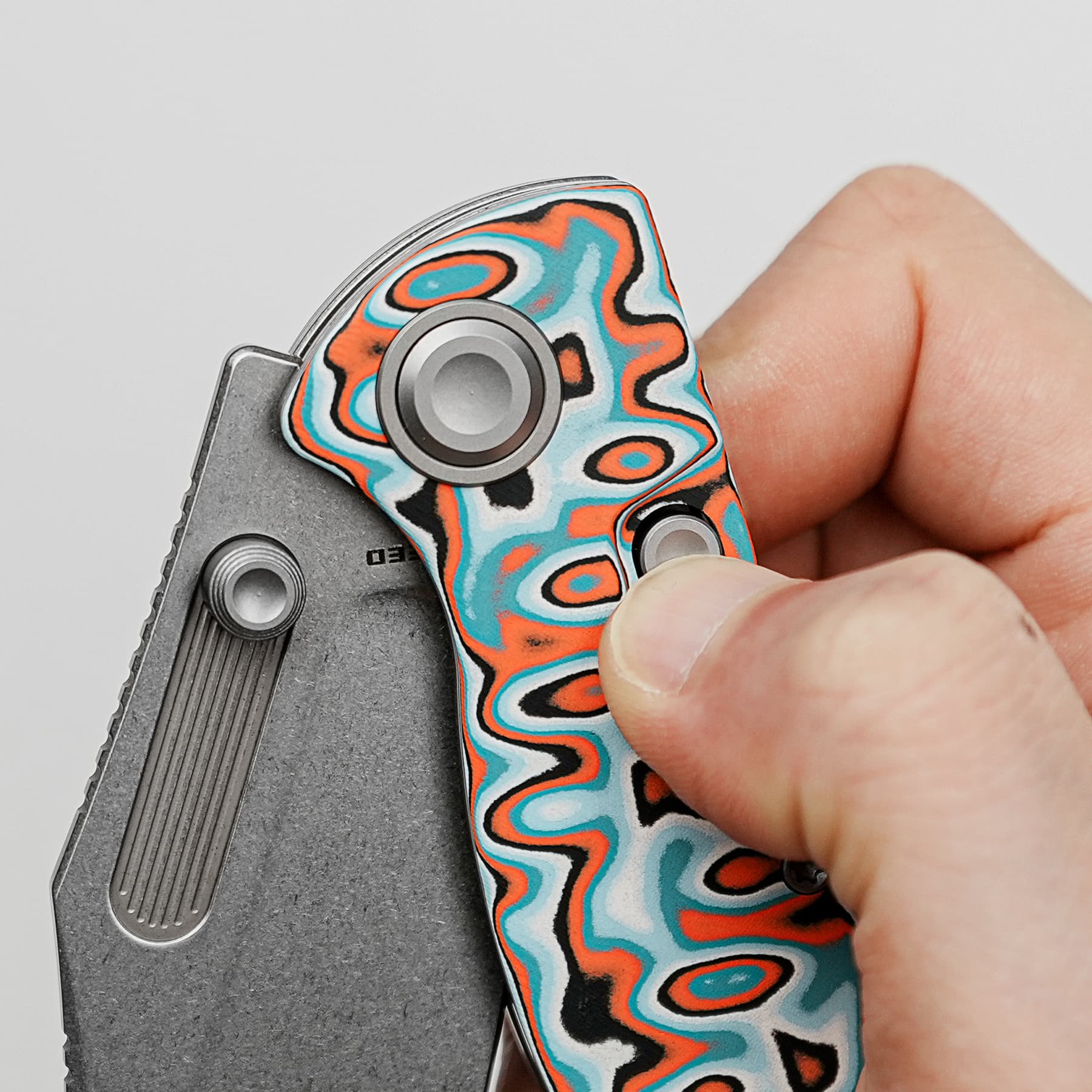 Naga- Top Liner Lock(3.47" S35VN Blade & Bamboo Micarta Handle) - A3908 - Image 13