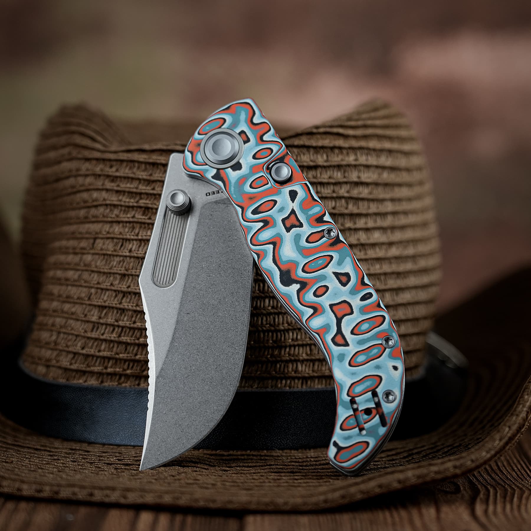 Naga- Top Liner Lock(3.47" S35VN Blade & Bamboo Micarta Handle) - A3908 - Image 18