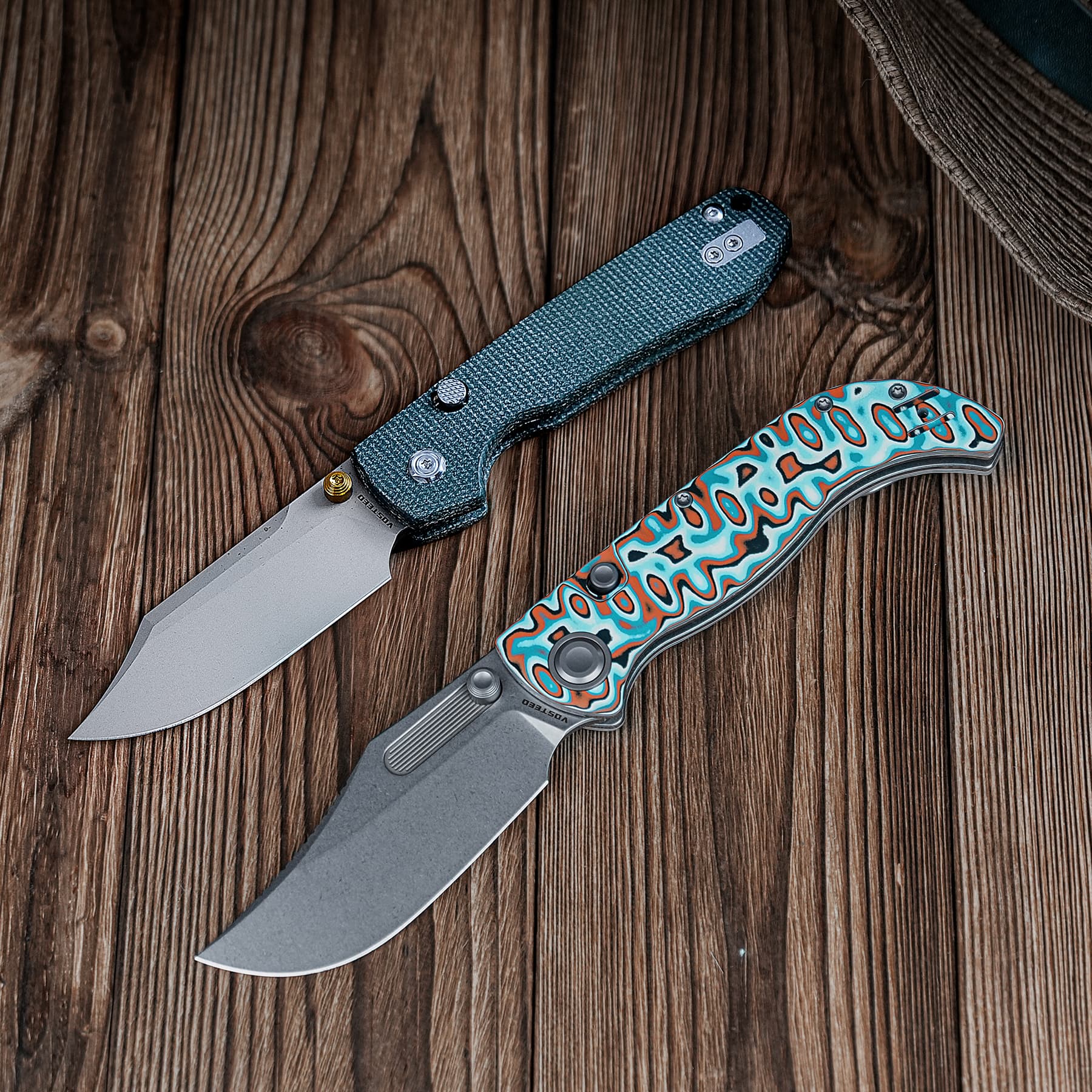 Naga- Top Liner Lock(3.47" S35VN Blade & Bamboo Micarta Handle) - A3908 - Image 20