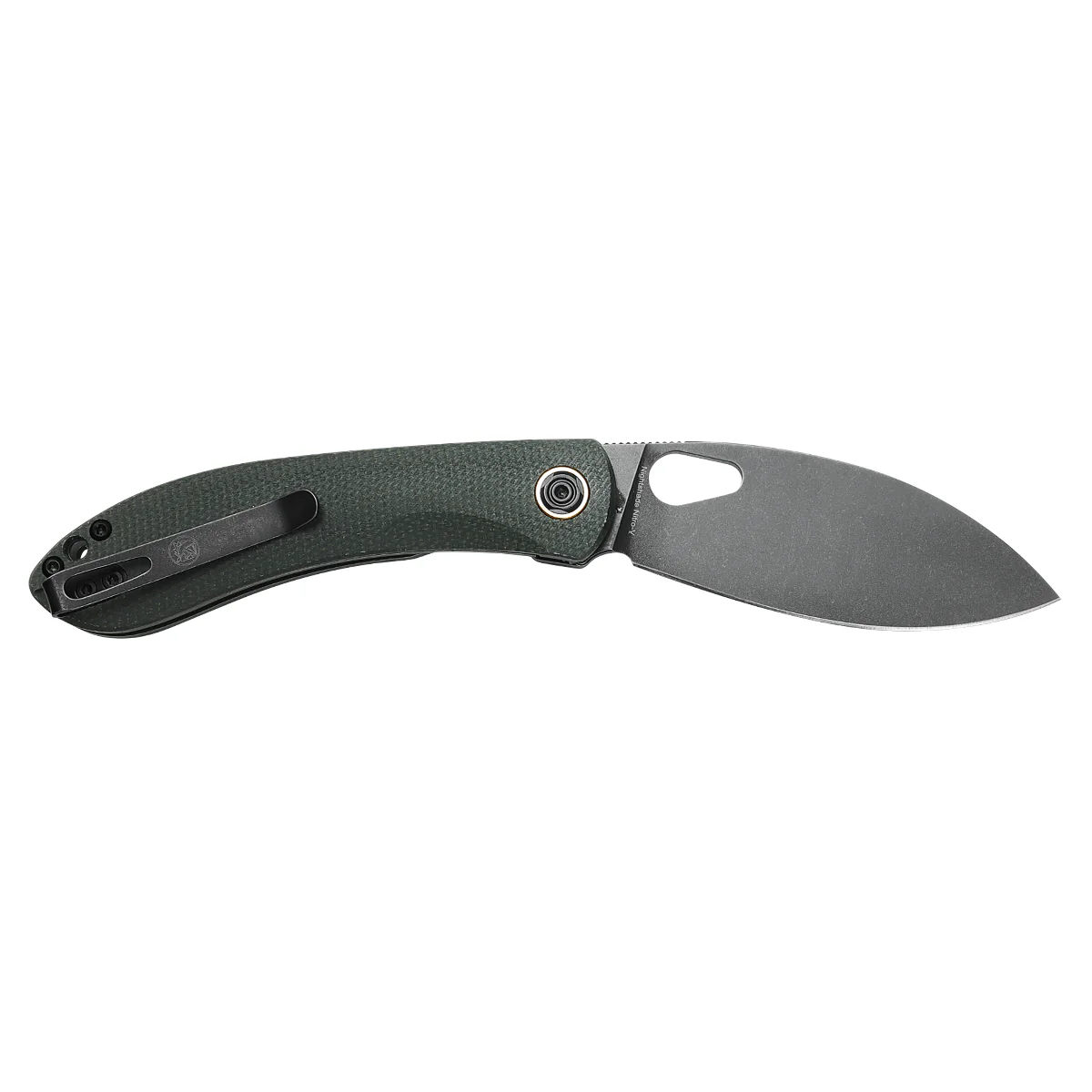 Nightshade® TH - Shilin Cutter - Liner Lock Knife (3.26" Nitro-V Blade & Micarta Handle) - NSTH32NPMN - Image 3