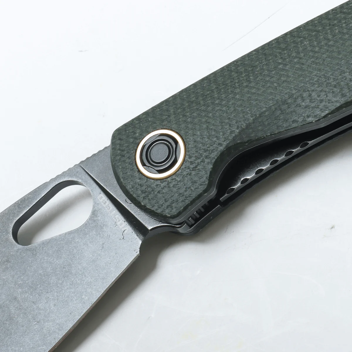 Nightshade® TH - Shilin Cutter - Liner Lock Knife (3.26" Nitro-V Blade & Micarta Handle) - NSTH32NPMN - Image 5