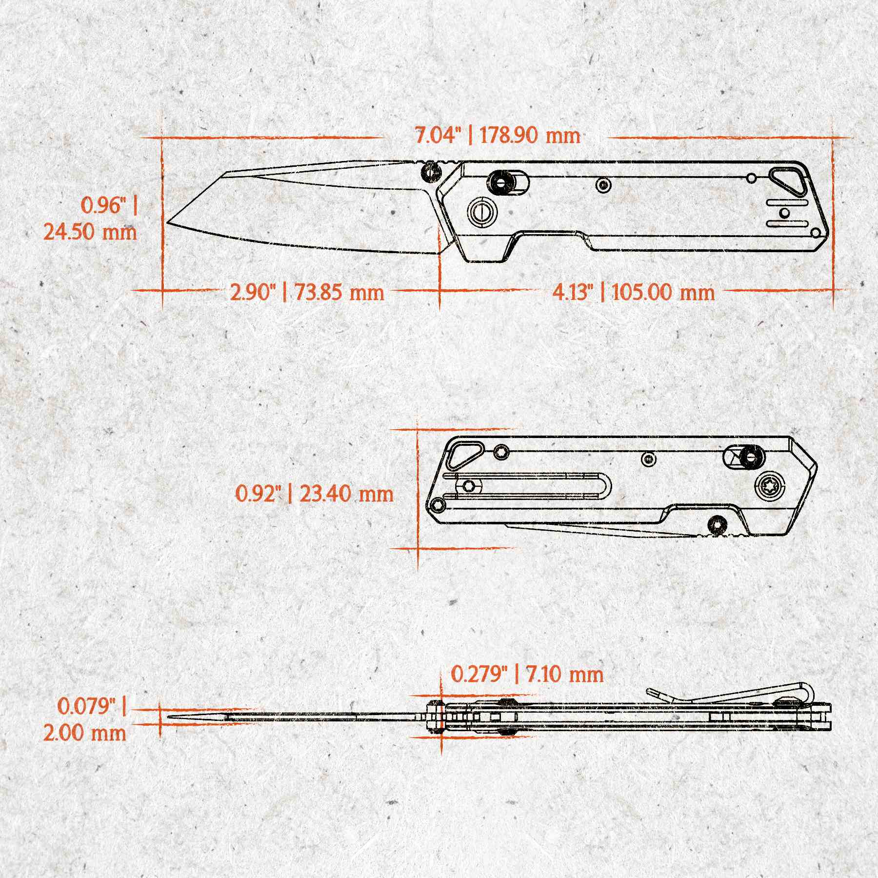 Parallel- Crossbar lock (2.90" 154CM Blade & Titanium Handle) - A3501 - Image 16