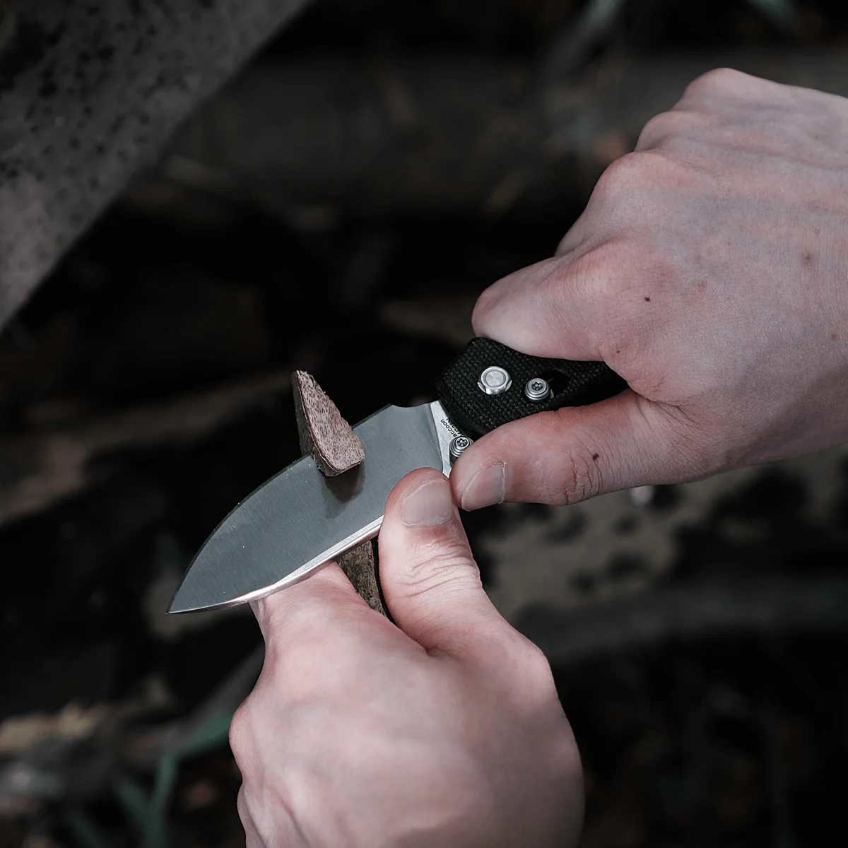 Raccoon® - Crossbar Lock knife (3.25" 14C28N Blade & Micarta Handle) - A0504 - Image 11