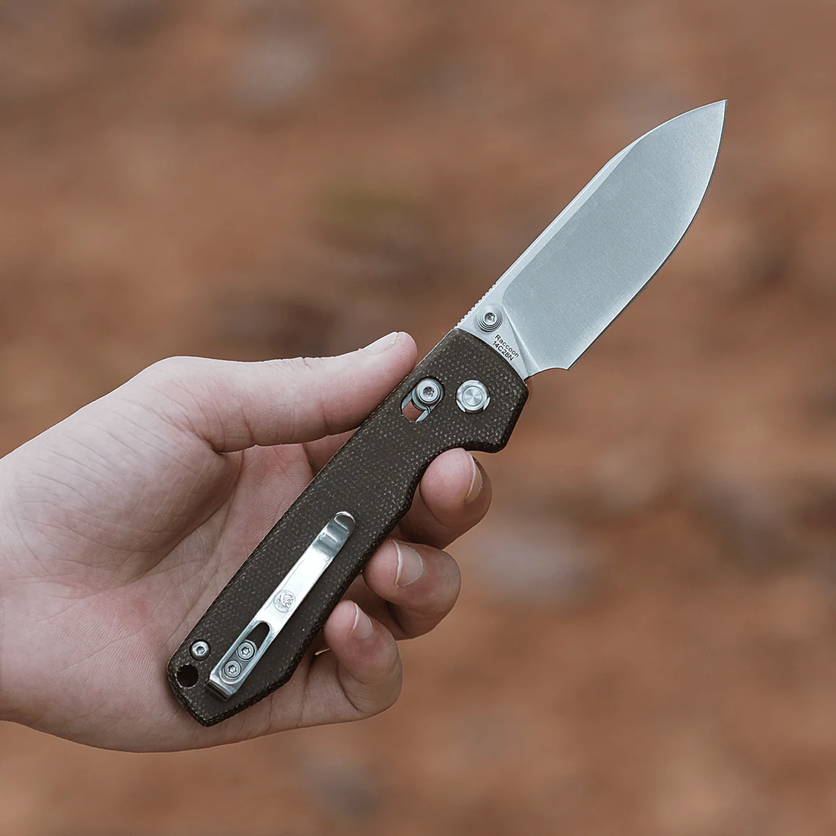 Raccoon® - Crossbar Lock knife (3.25" 14C28N Blade & Micarta Handle) - A0506 - Image 11