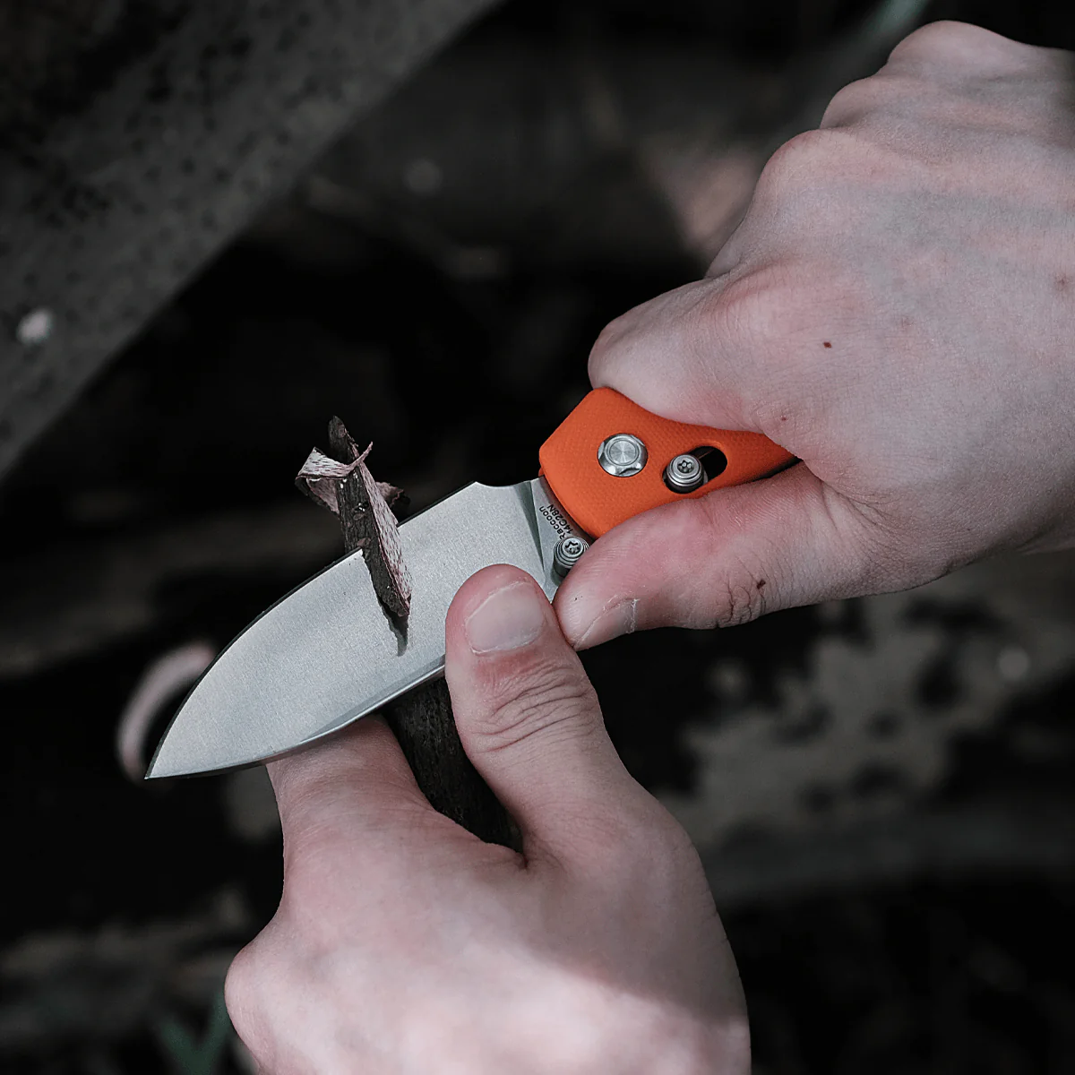 Raccoon® - Crossbar Lock knife (3.25" 14C28N Blade & G10 Handle) - RCCB32VTGO - Image 11