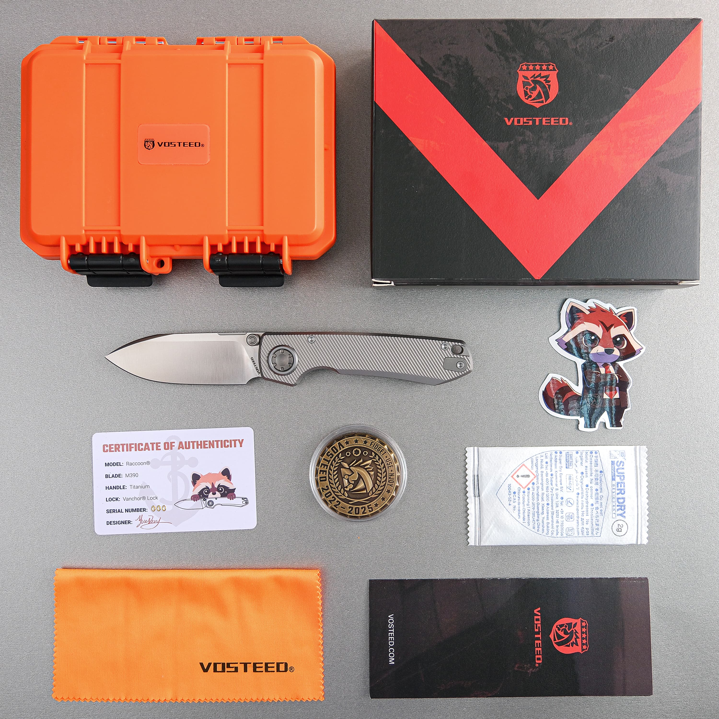 Raccoon® V -Vanchor Lock®  (3.22" M390 Blade & Titanium Handle) - A4003 - Image 13