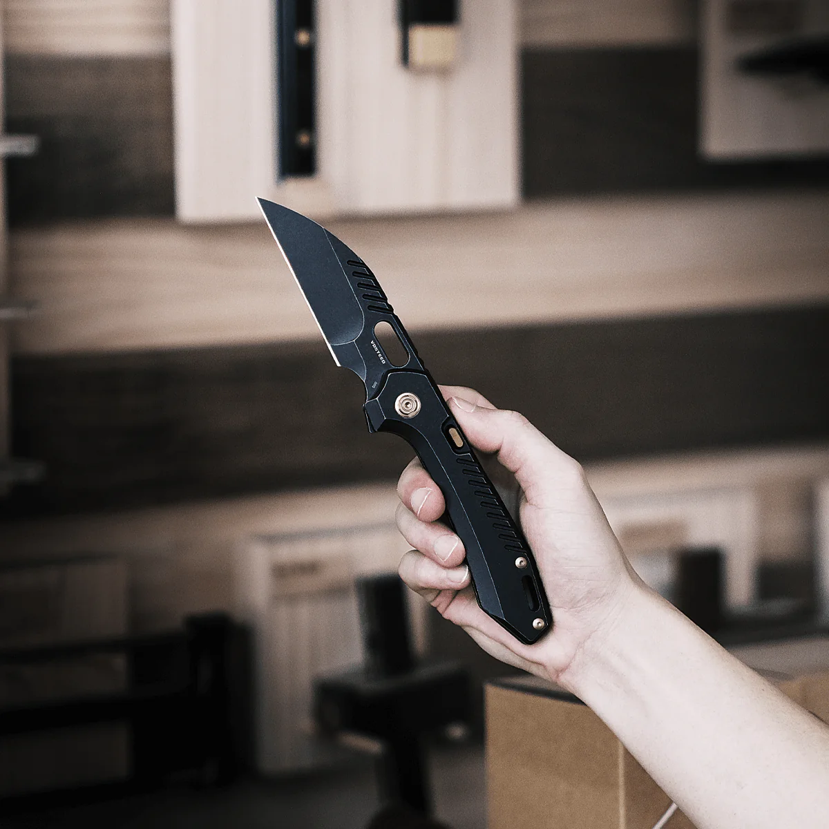 RSKAOS - Top Liner Lock (3.46" M390 Wharncliffe Blade & Titanium Handle) - MHET1 - Image 6