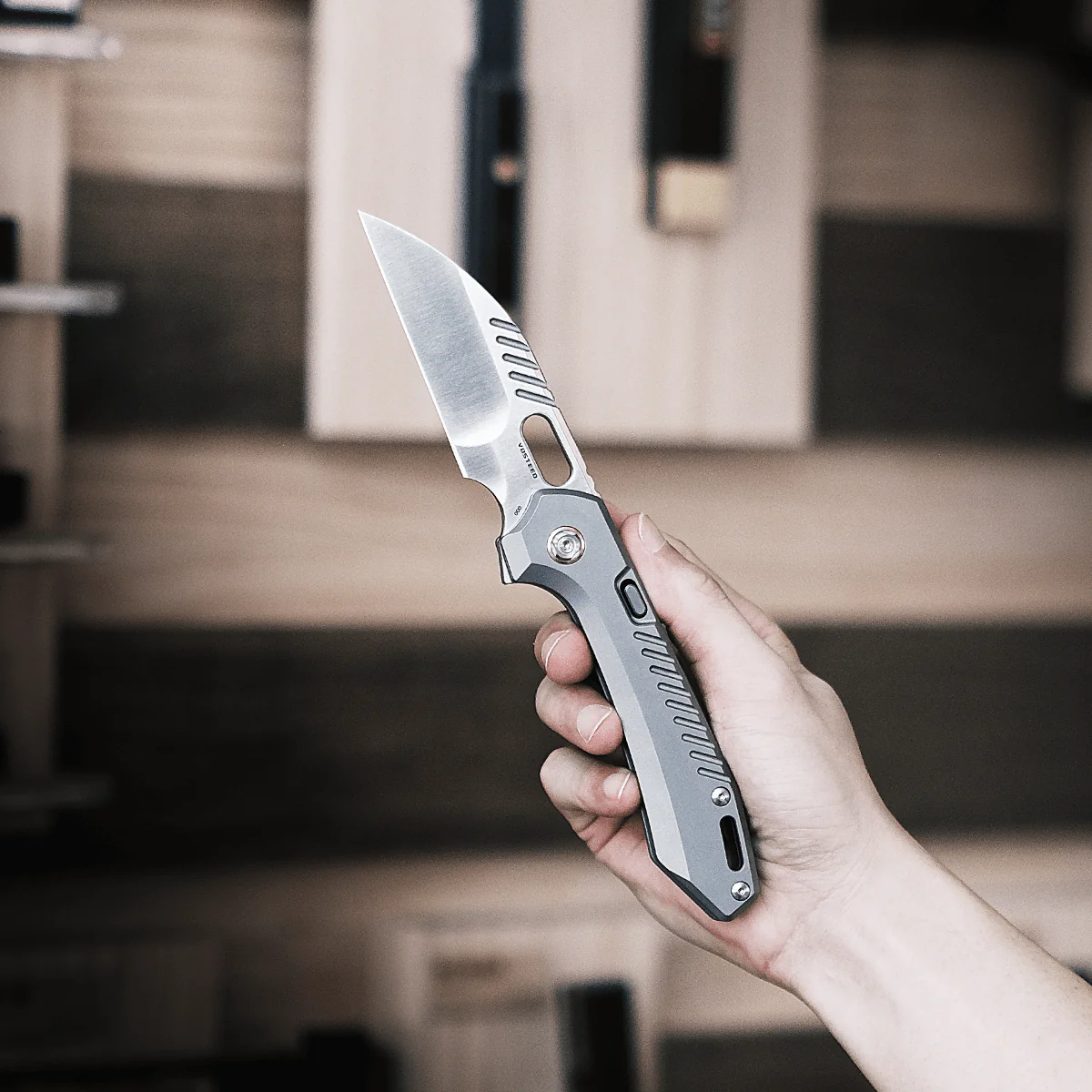 RSKAOS - Top Liner Lock (3.46" M390 Wharncliffe Blade & Titanium Handle) - MHET2 - Image 6