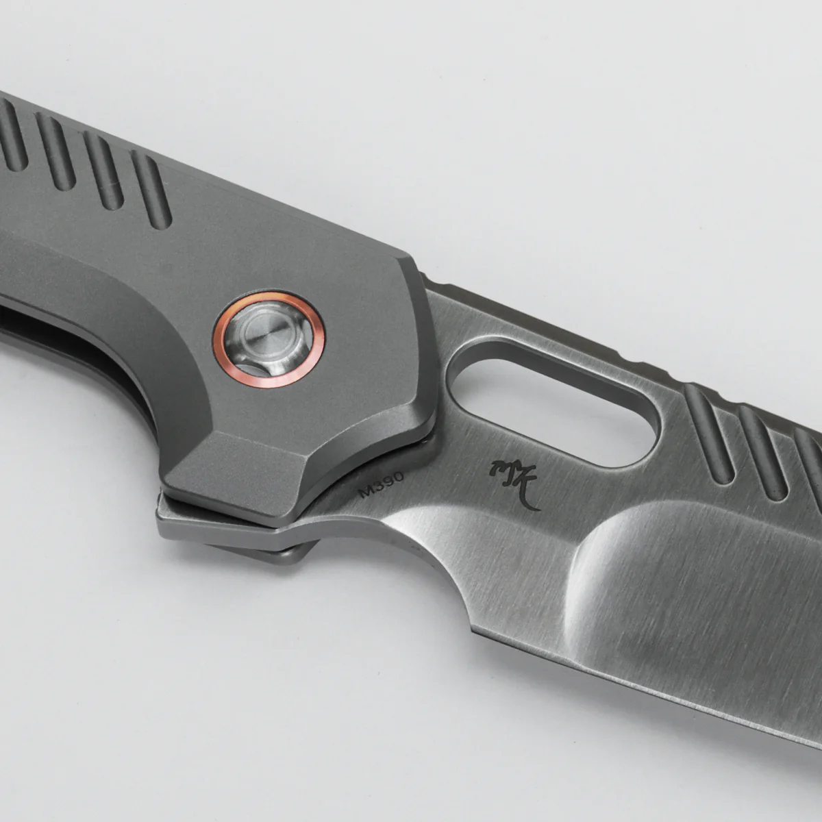 RSKAOS - Top Liner Lock (3.3" M390 Sheepsfoot Blade & Titanium Handle) - MHET4 - Image 9