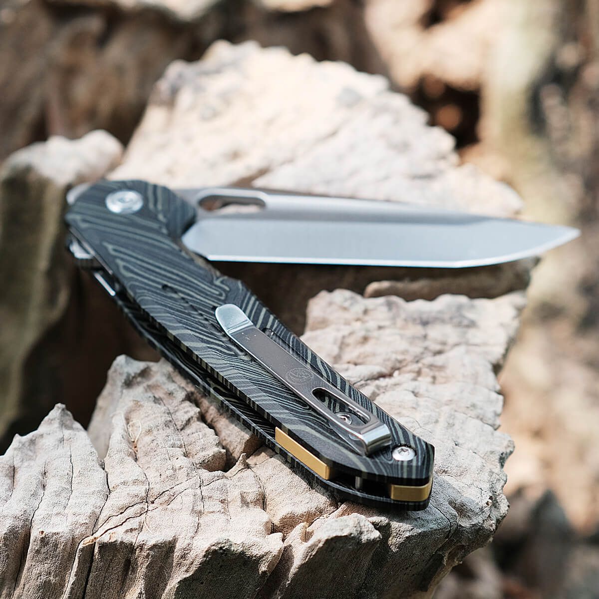 Thunderbird - Trek Lock Knife (3.48" S35VN Blade & Topo G10 Handle) - TB3SG3 - Image 6