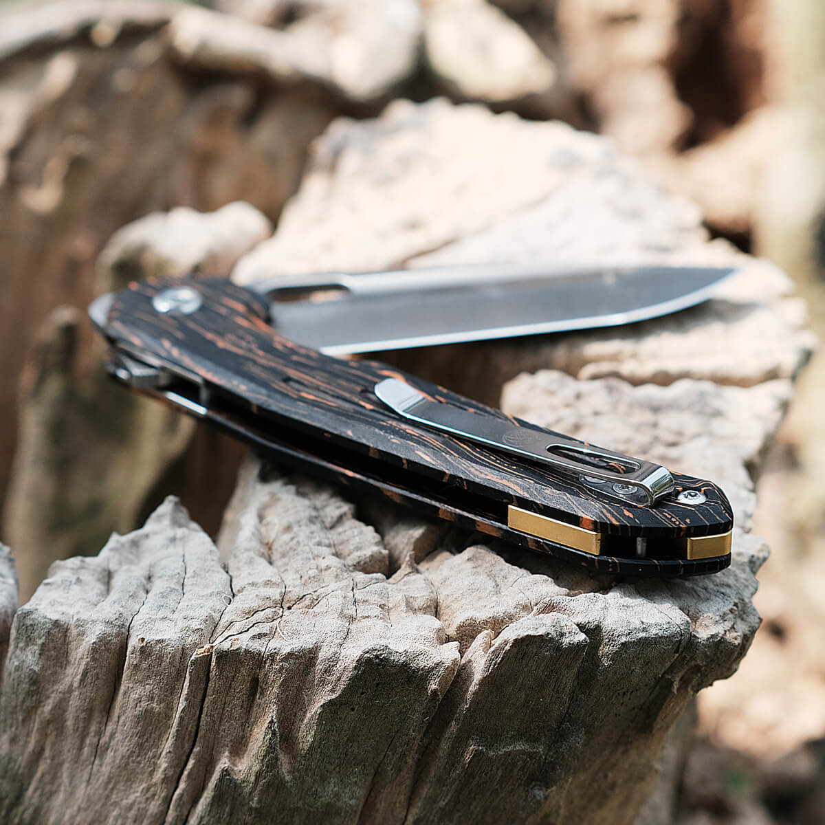 Thunderbird - Trek Lock Knife (3.48" S35VN Blade & Topo G10 Handle) - TB3SG5 - Image 6