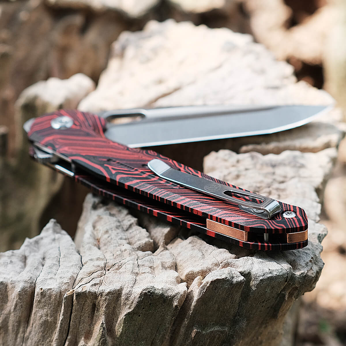 Thunderbird - Trek Lock Knife (3.48" S35VN Blade & Topo G10 Handle) - TB3SG1 - Image 5