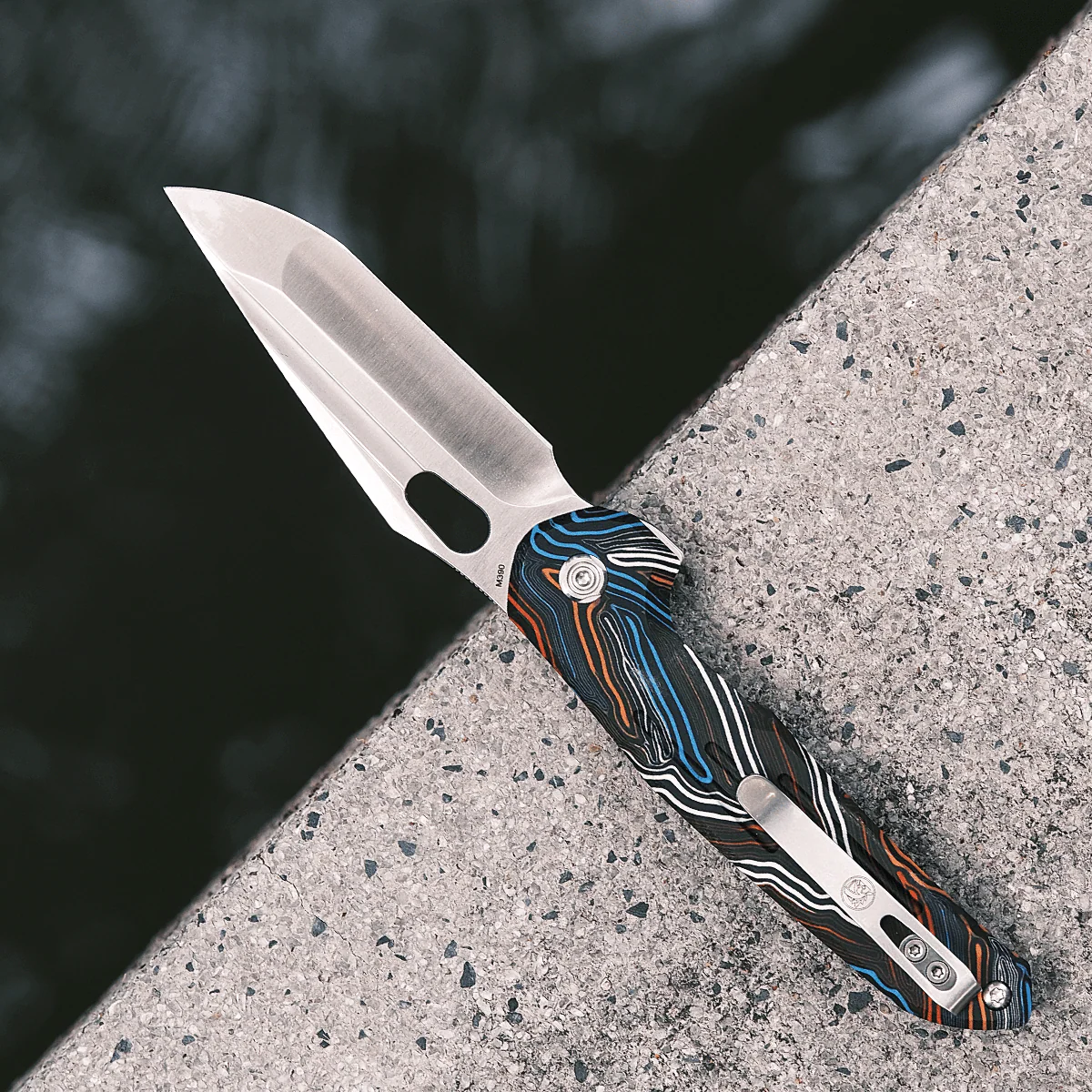 Thunderbird - Trek Lock Knife (3.25" M390 Blade & Topo G10 Handle) - A0308 - Image 6