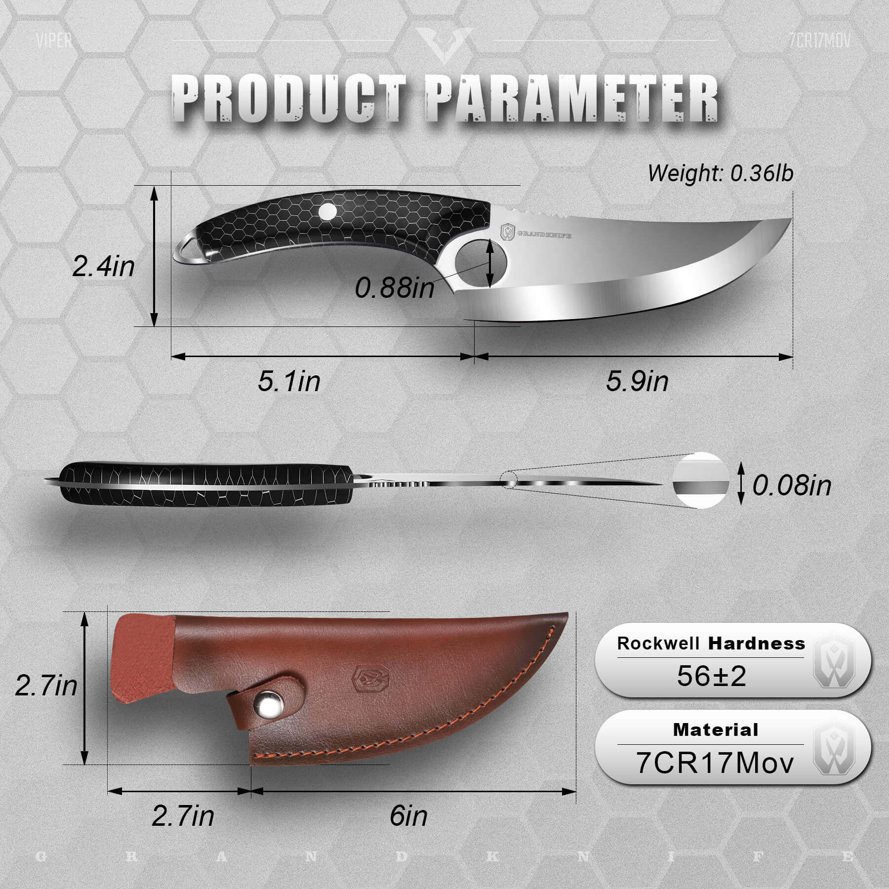 Viper Boning Knife 6" - Image 13