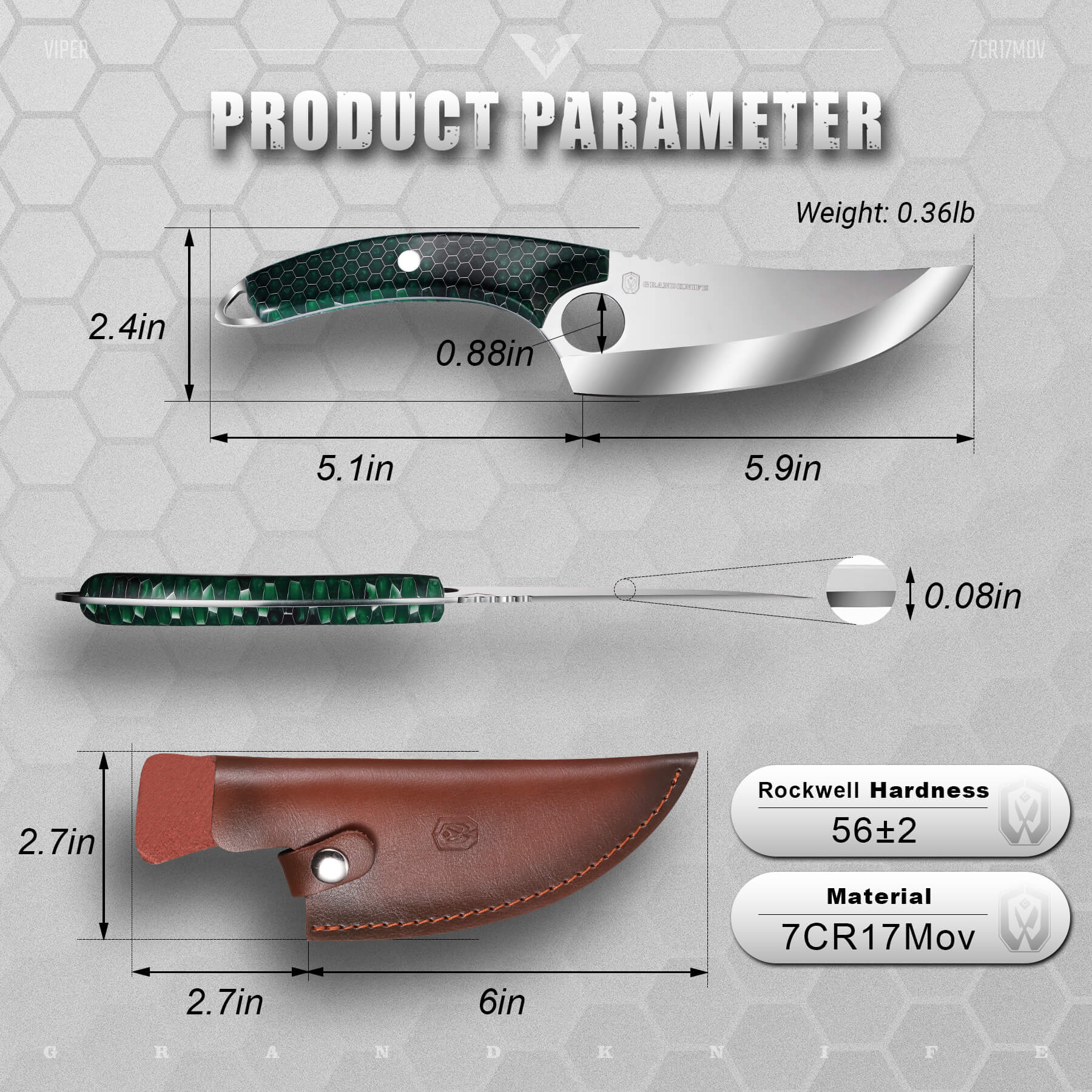 Viper Boning Knife 6" - Image 6