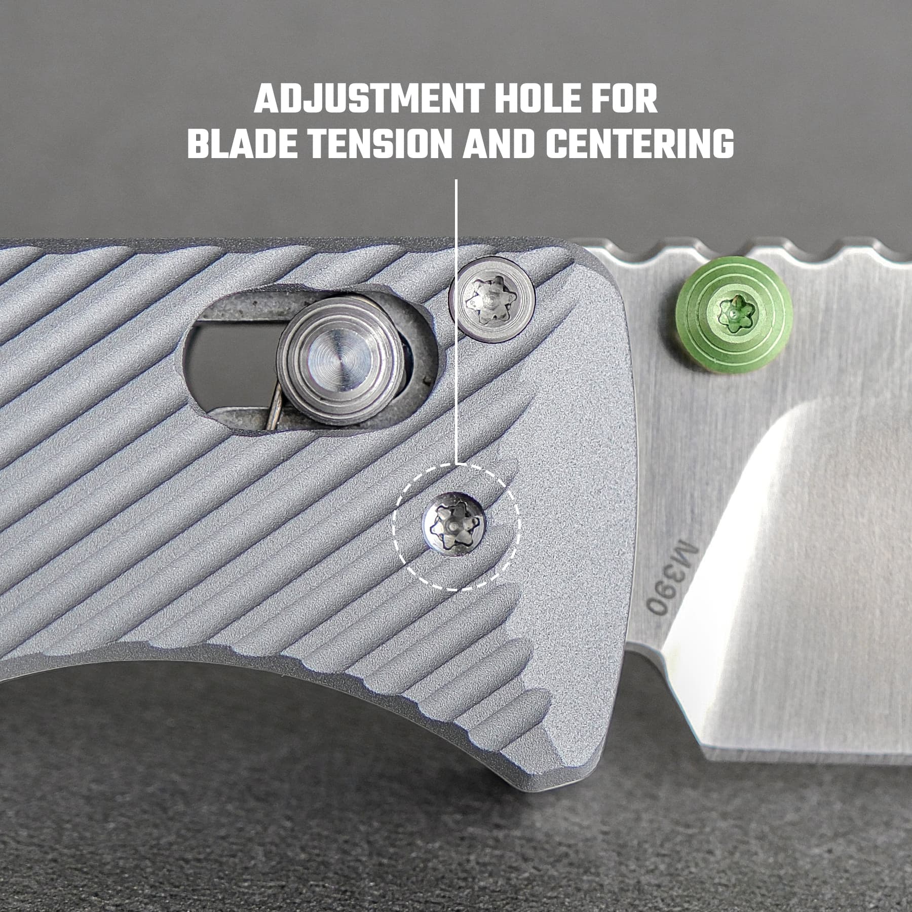Vombat - Crossbar Lock (2.92" M390 Blade & Aluminum Handle) - A4104 - Image 6