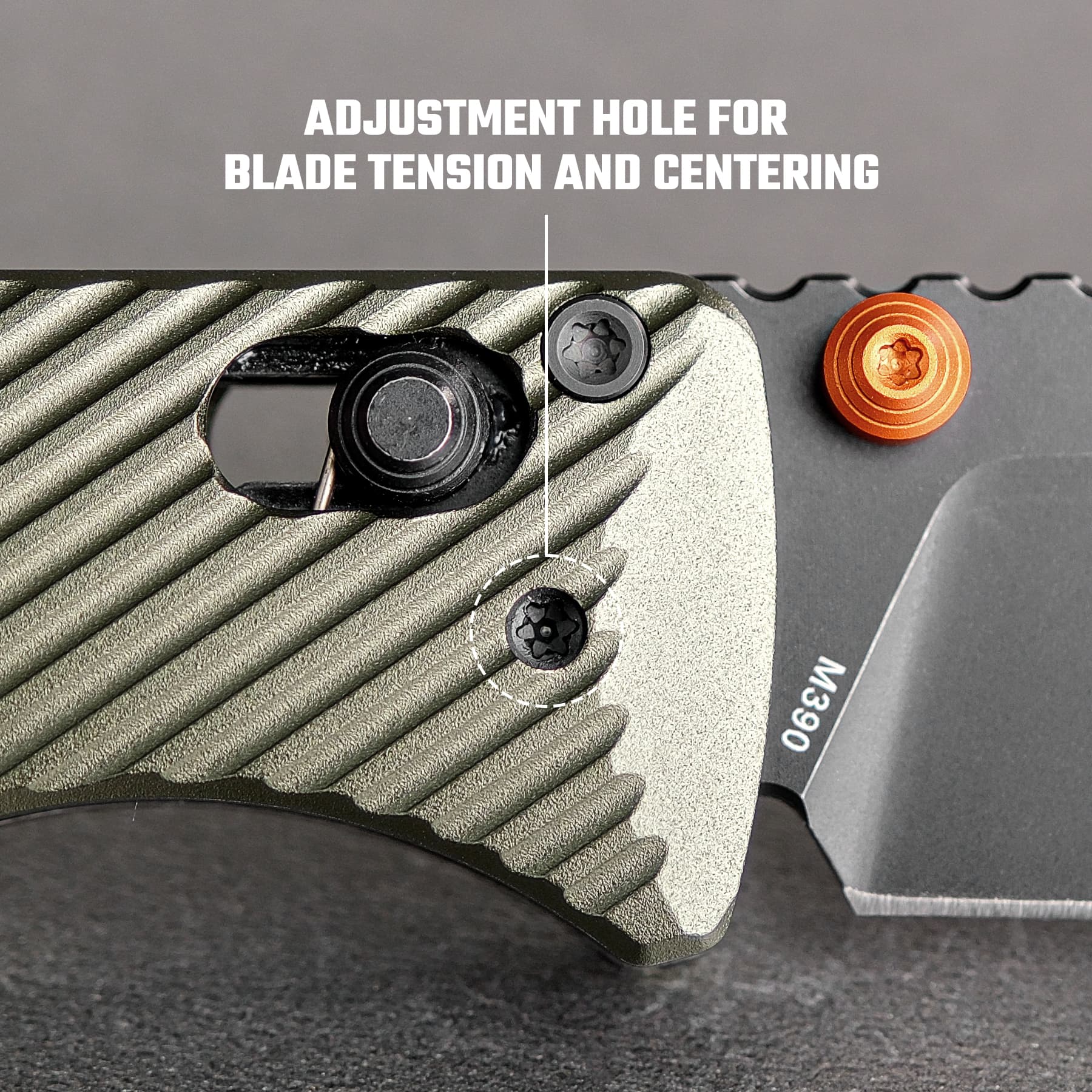 Vombat - Crossbar Lock (2.92" M390 Blade & Aluminum Handle) - A4105 - Image 6