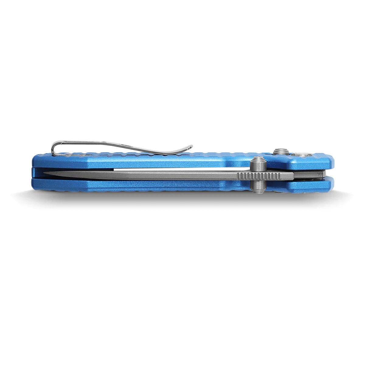 WMK EXCLUSIVE VOSTEED RACCOON CROSSBAR LOCK FOLDING KNIFE BLUE ALUMINUM FRAG HANDLE 14C28N PLAIN EDGE SATIN FINISH RCCWA4 - Image 5