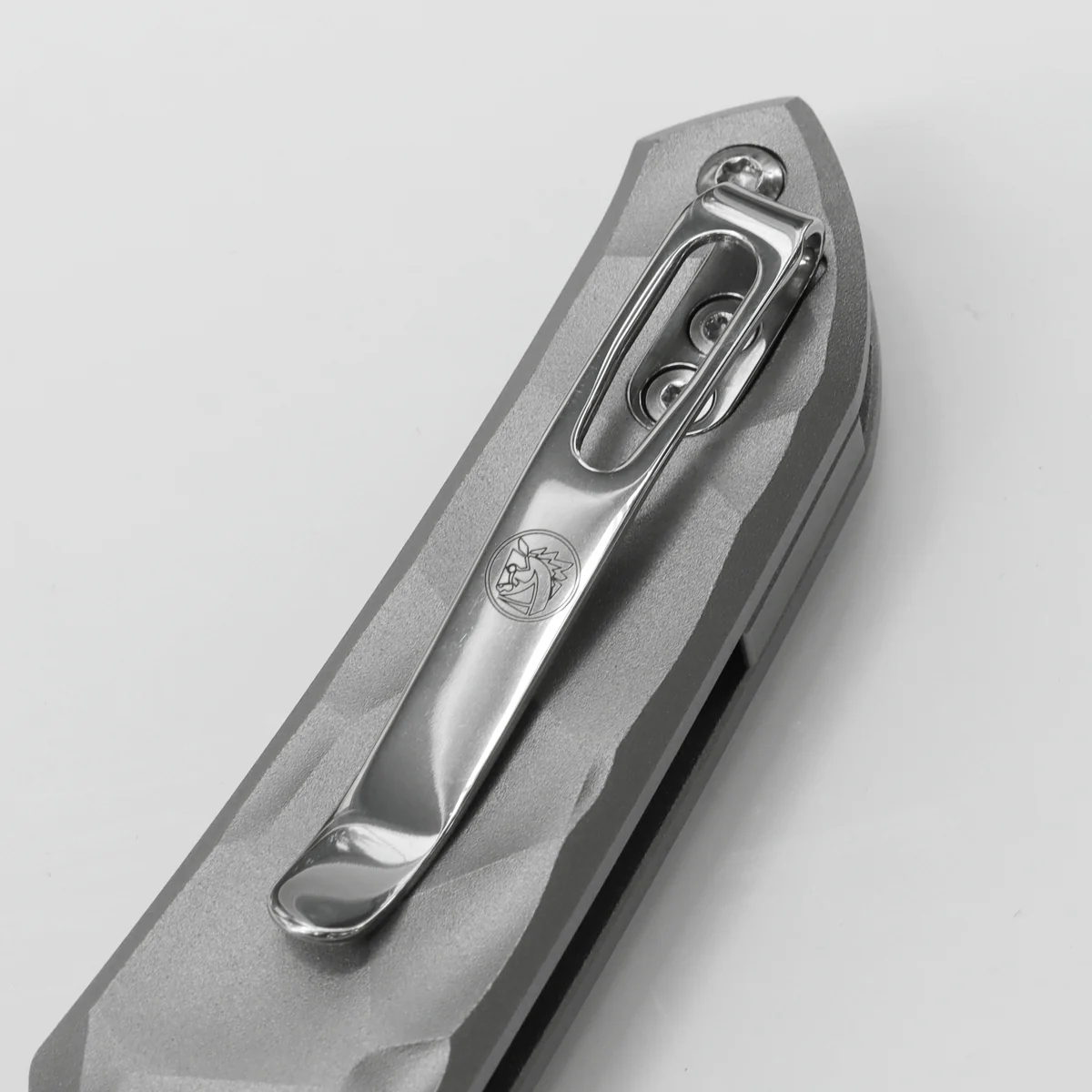WMK EXCLUSIVE VOSTEED THUNDERBIRD BUTTON LOCK FLIPPER POCKET KNIFE SCULPTED GRAY ALUMINUM HANDLE STONEWASHED 154CM TB34VTA2H - Image 6