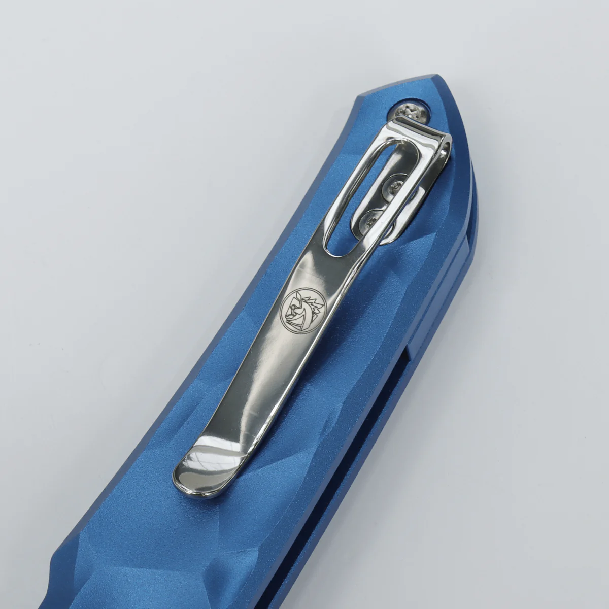 WMK EXCLUSIVE VOSTEED THUNDERBIRD TREK LOCK FLIPPER POCKET KNIFE SCULPTED BLUE ALUMINUM HANDLE STONEWASHED 154CM TB34VTA2L - Image 6