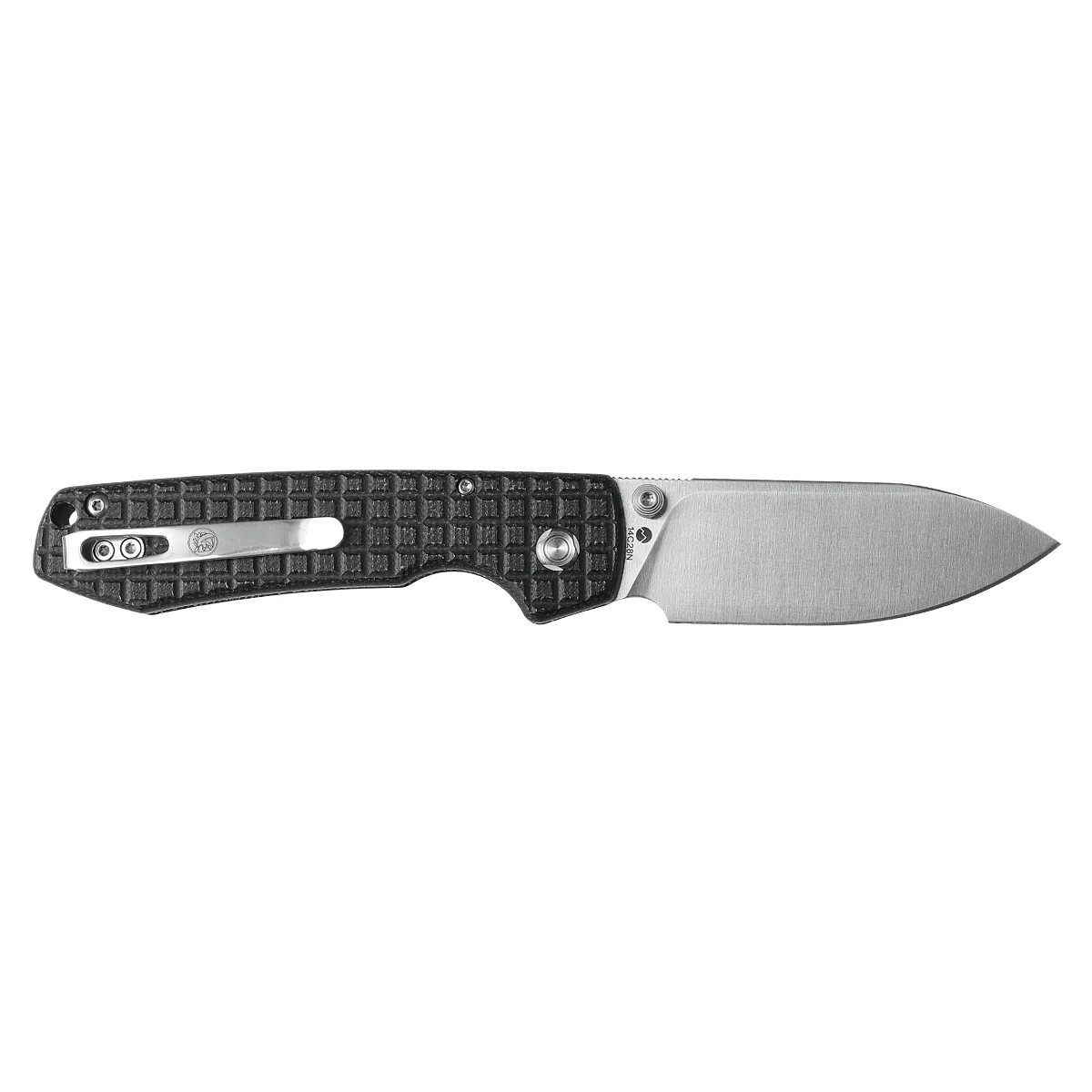 WMK EXCLUSIVE VOSTEED RACCOON BUTTON LOCK FOLDING KNIFE BLACK MICARTA FRAG PATTERN HANDLE 14C28N PLAIN EDGE RC3SVM13 - Image 3